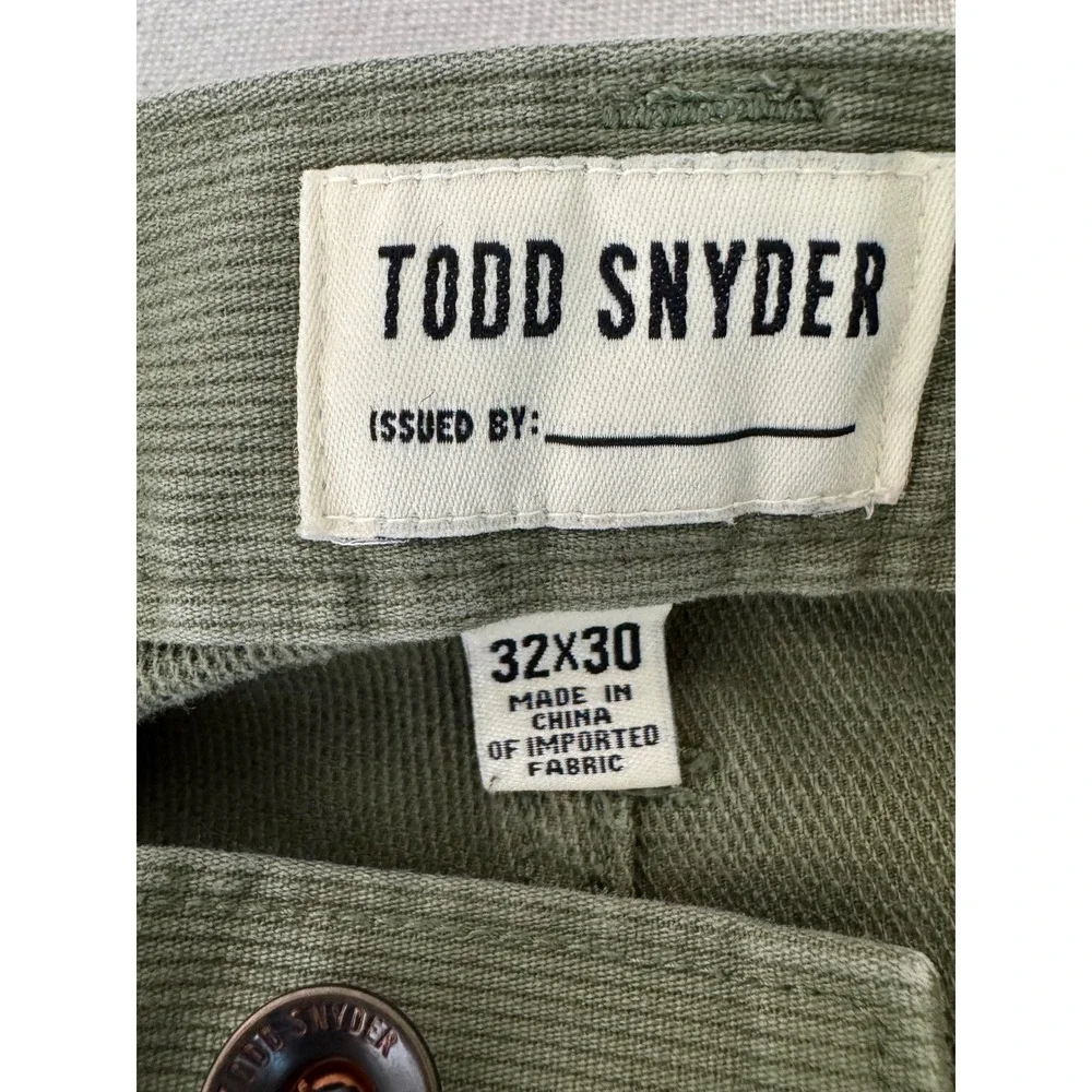 Todd Snyder Slim Fit Corduroy Pants 32 Green